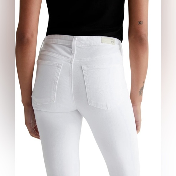 Adriano Goldschmied the prima cigarette leg white stretch premium denim size 31 - Picture 3 of 14